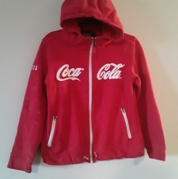 Coca-Cola Unisex Zip-up Hoody Sweatshirt - Picture 3 of 13